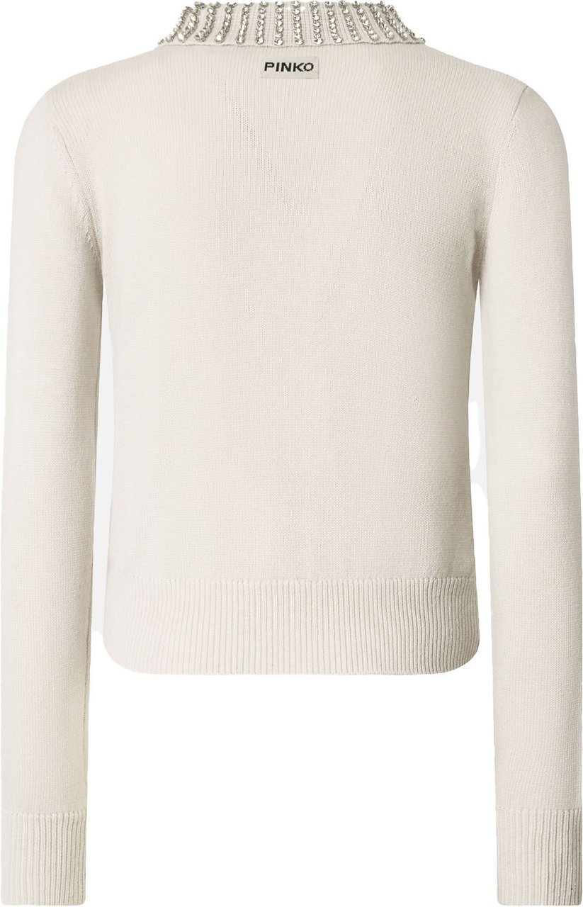 Pinko Sweaters Grigio Nuvola Argento Grijs