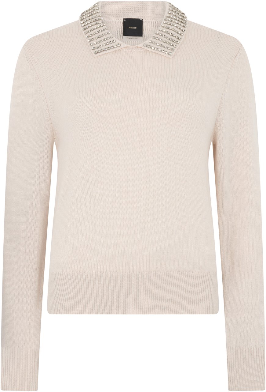 Pinko Ventotene wool blend sweater Neutraal