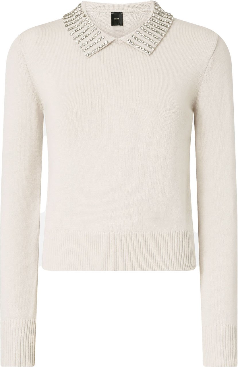 Pinko Sweaters Grigio Nuvola Argento Grijs