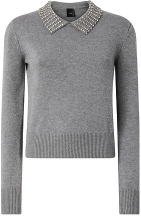 Pinko Sweaters Grey Grijs