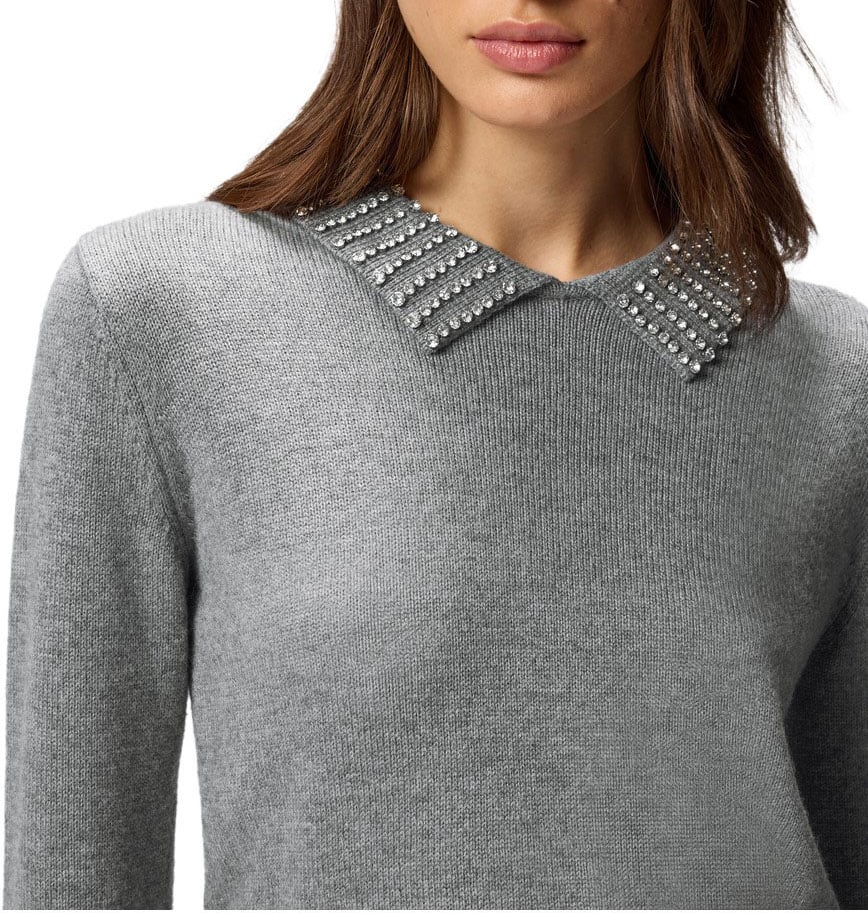 Pinko Sweaters Gray Grijs