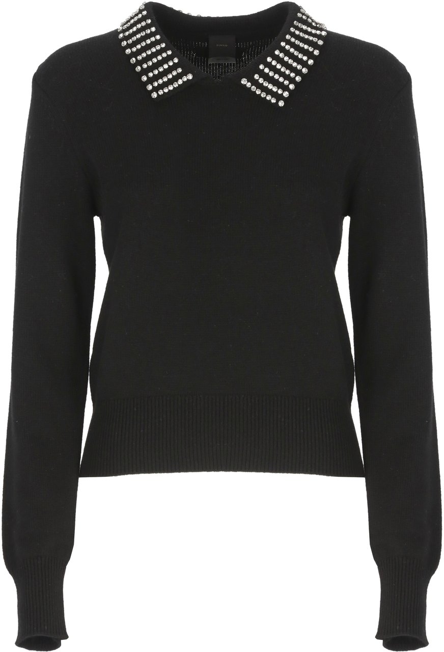 Pinko Sweaters Black Zwart