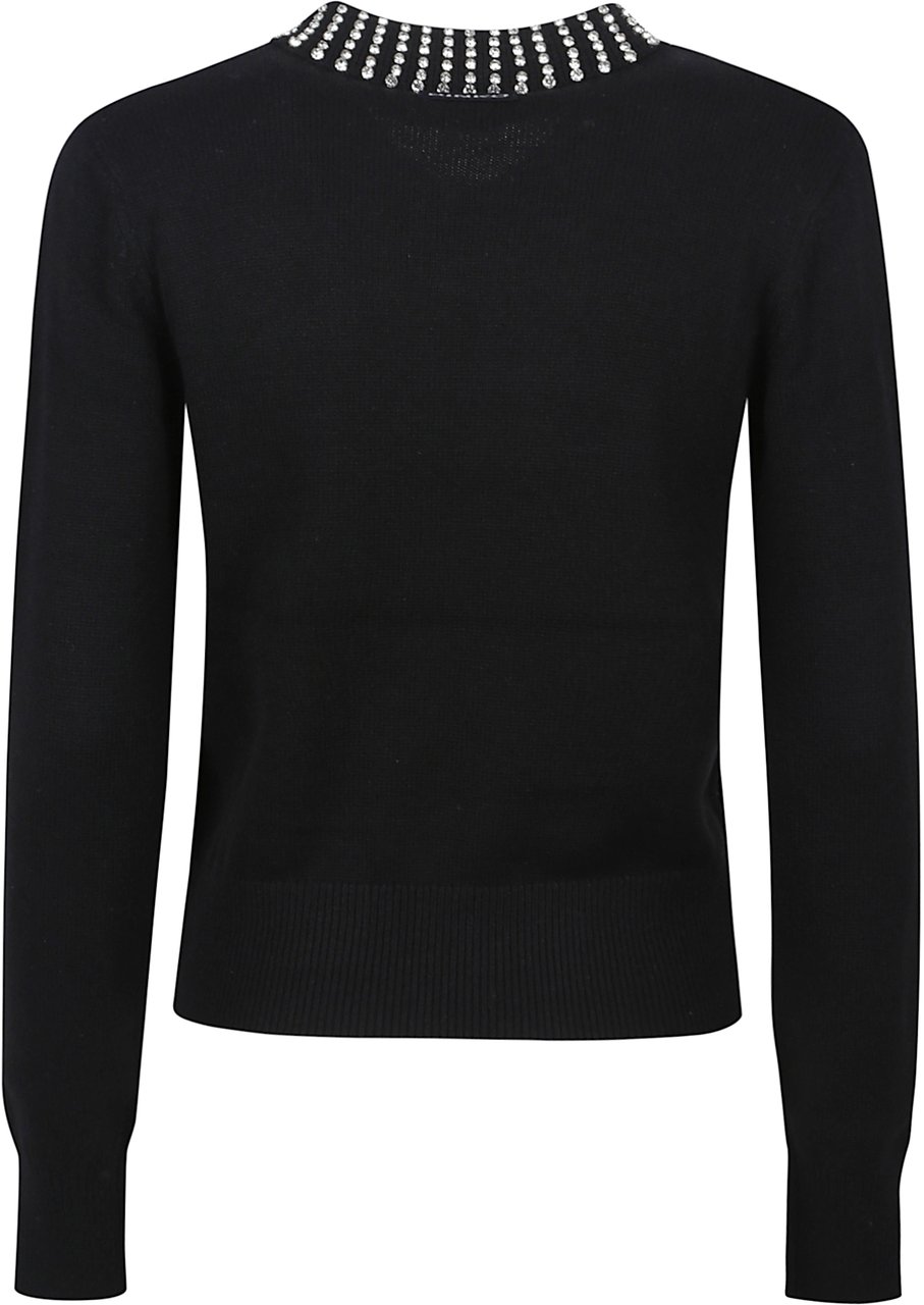 Pinko Ventotene Polo Neck Sweater Black Zwart