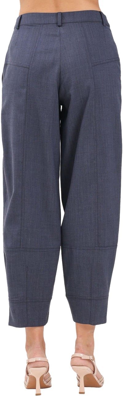 Pinko Trousers Blueclissi Totale Blauw