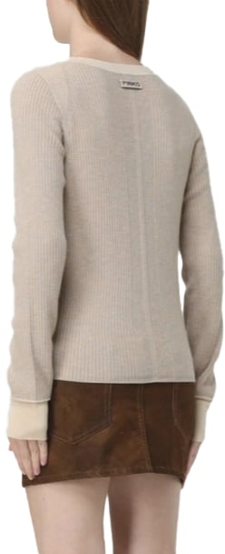 Pinko Sweaters Beigepelle Daino Beige