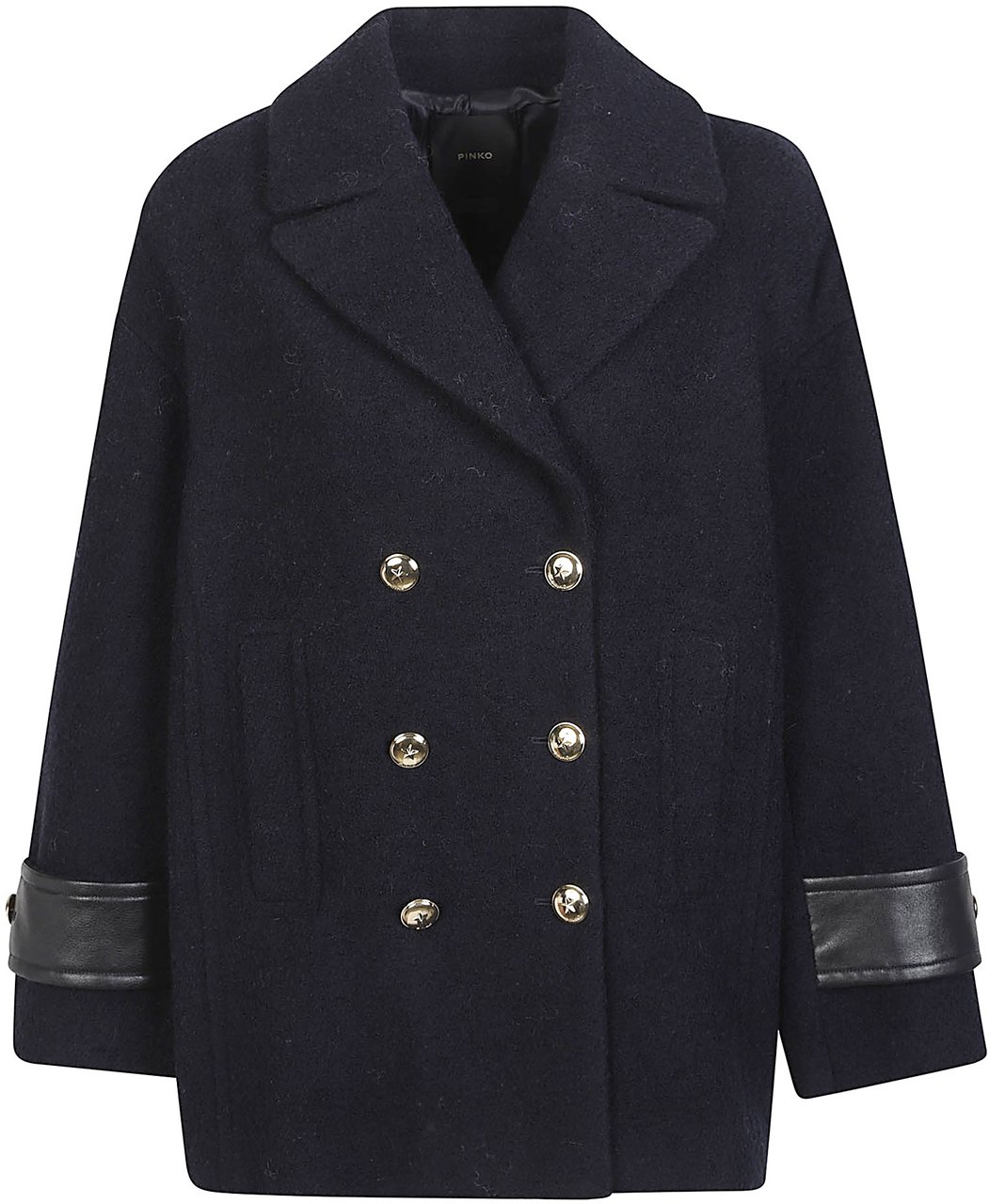 Pinko Canederli Coat Blue Blauw