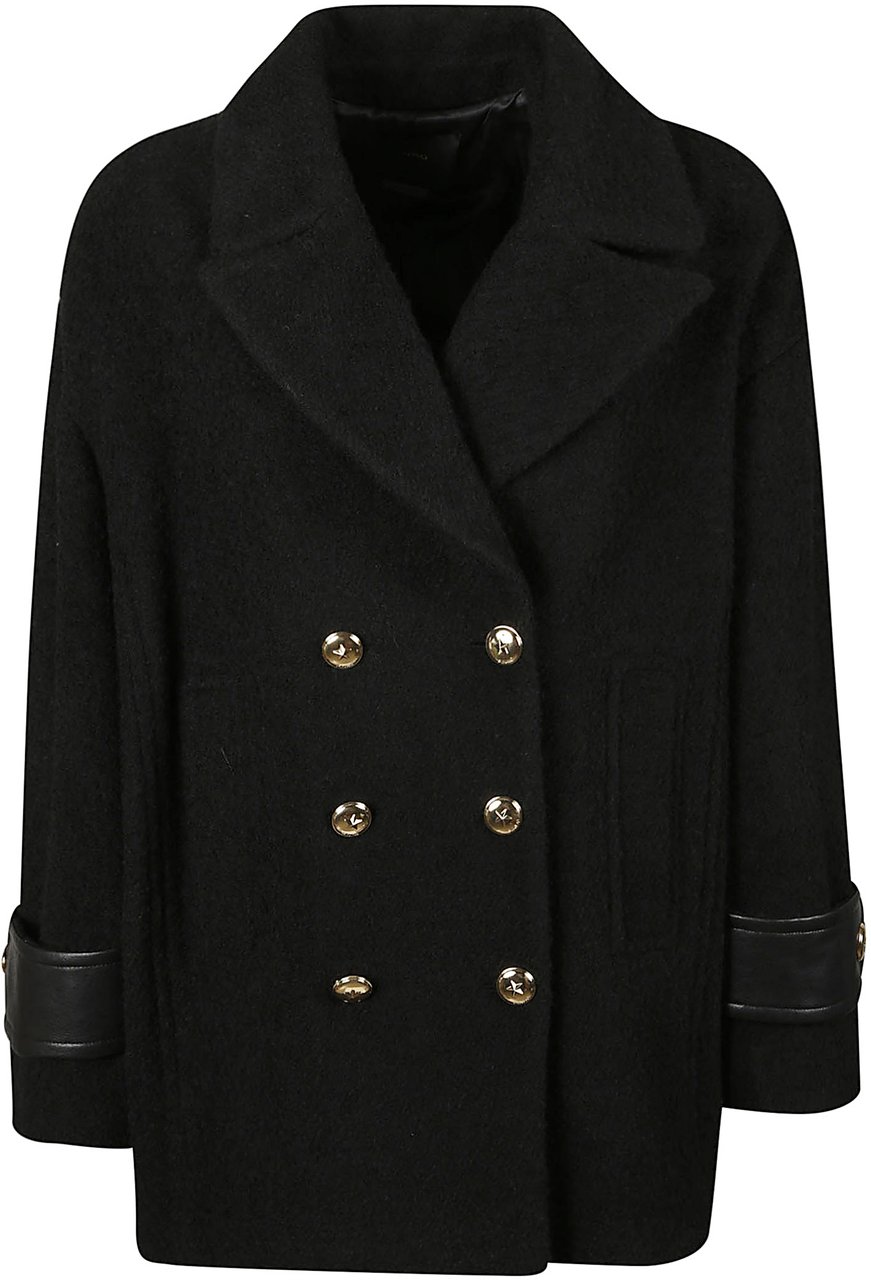 Pinko Canederli Coat Black Zwart