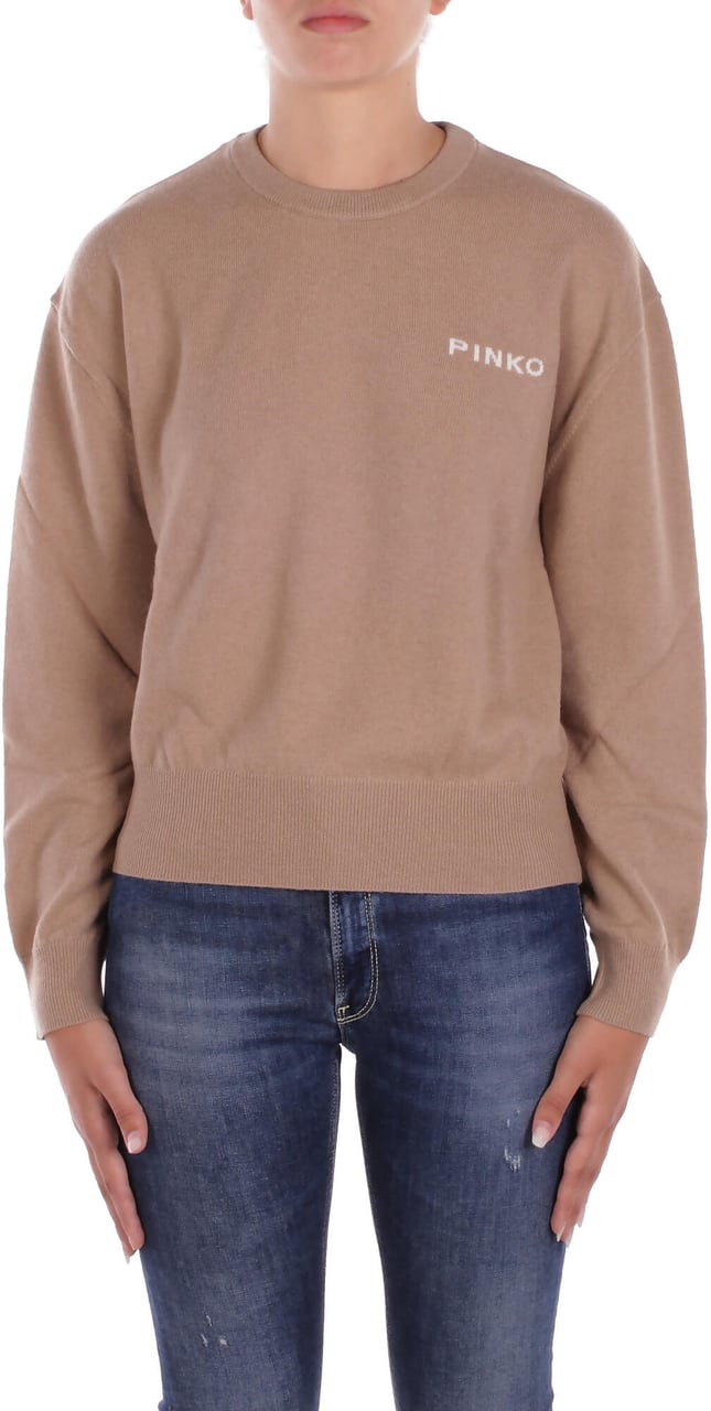 Pinko Sweaters Camel Beige