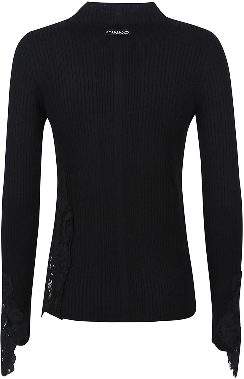 Pinko Samoa Round Neck Sweater Black Zwart