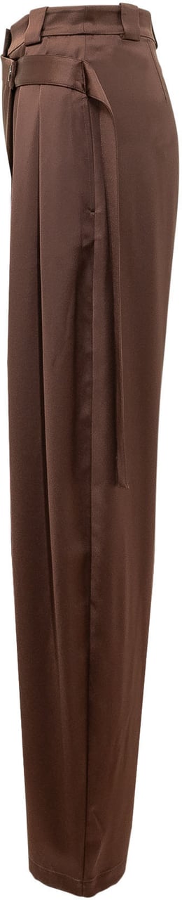 Pinko Pesce Pantaloni Satin Bruin