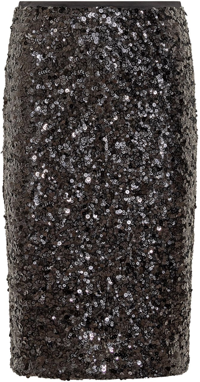 Pinko Gonna Tubino Nera con Paillettes Pinko Zwart