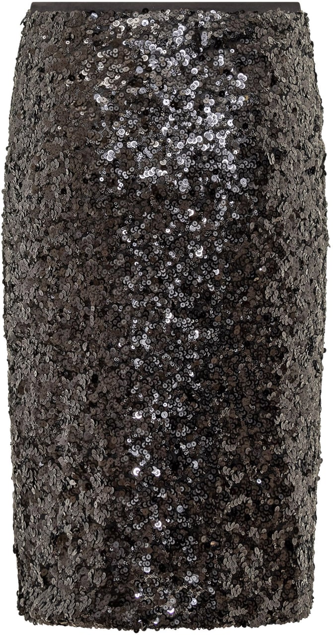 Pinko Gonna Tubino Nera con Paillettes Pinko Zwart