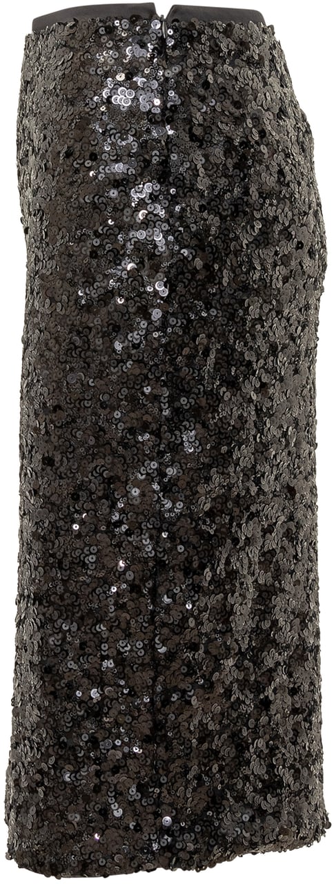 Pinko Gonna Tubino Nera con Paillettes Pinko Zwart