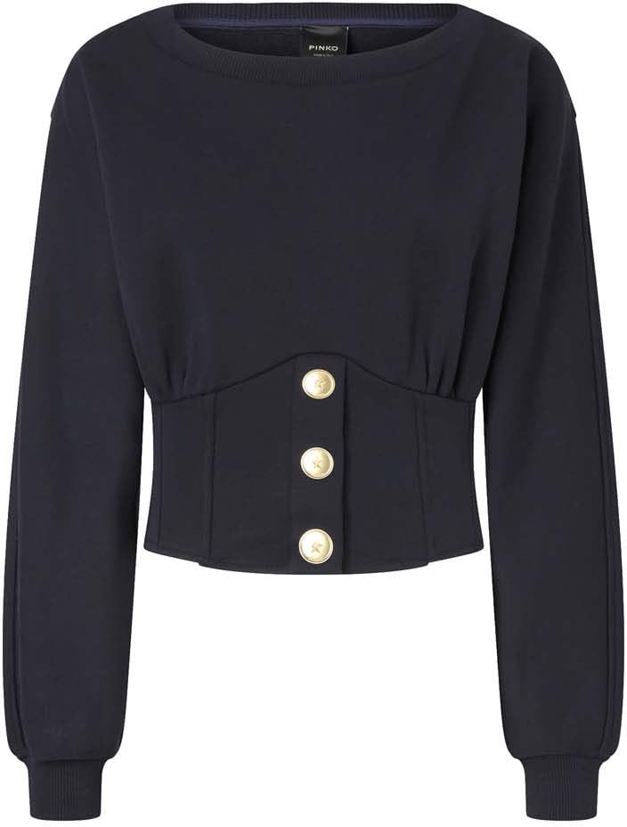 Pinko Sweaters Blu Tenebra Blauw