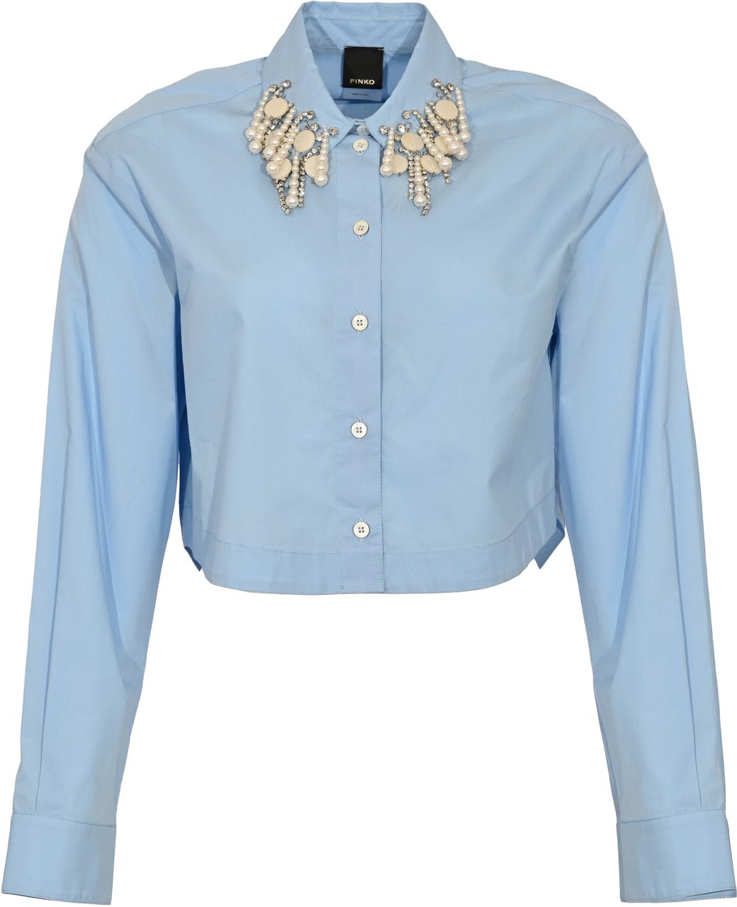 Pinko Shirts Azzurro Robbia Blauw