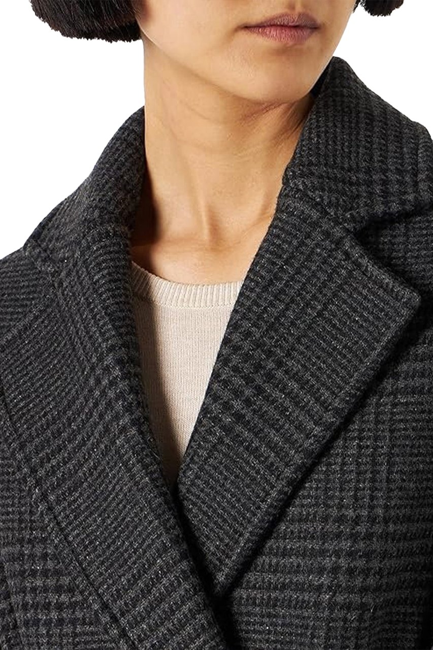 Pinko Coats Gray Grijs