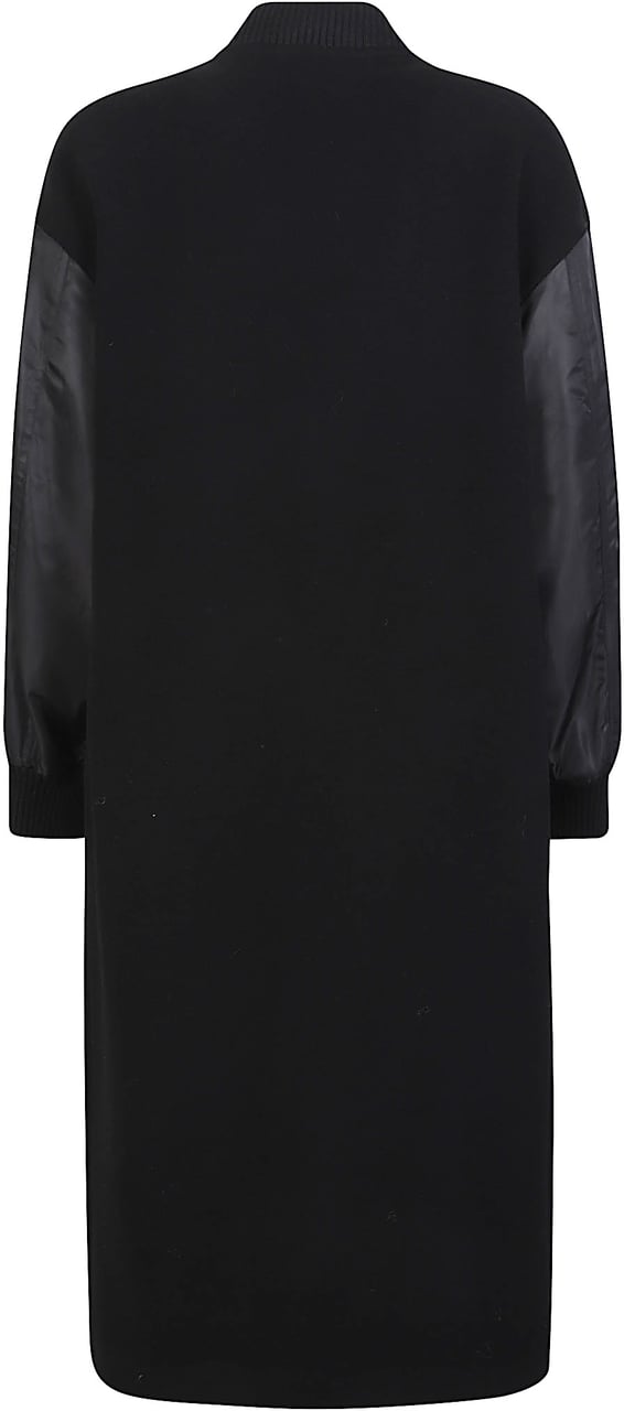 Pinko Mapur Long Coat Black Zwart