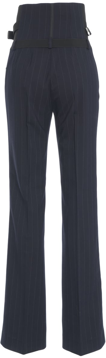 Pinko Pantaloni gessati Blauw