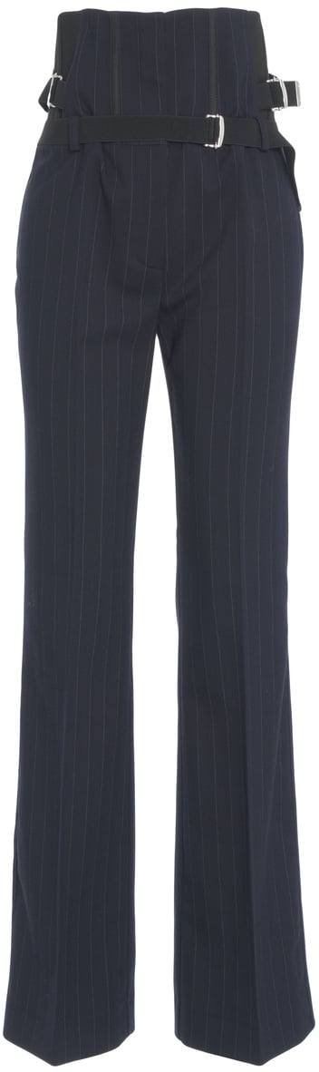 Pinko Pantaloni gessati Blauw