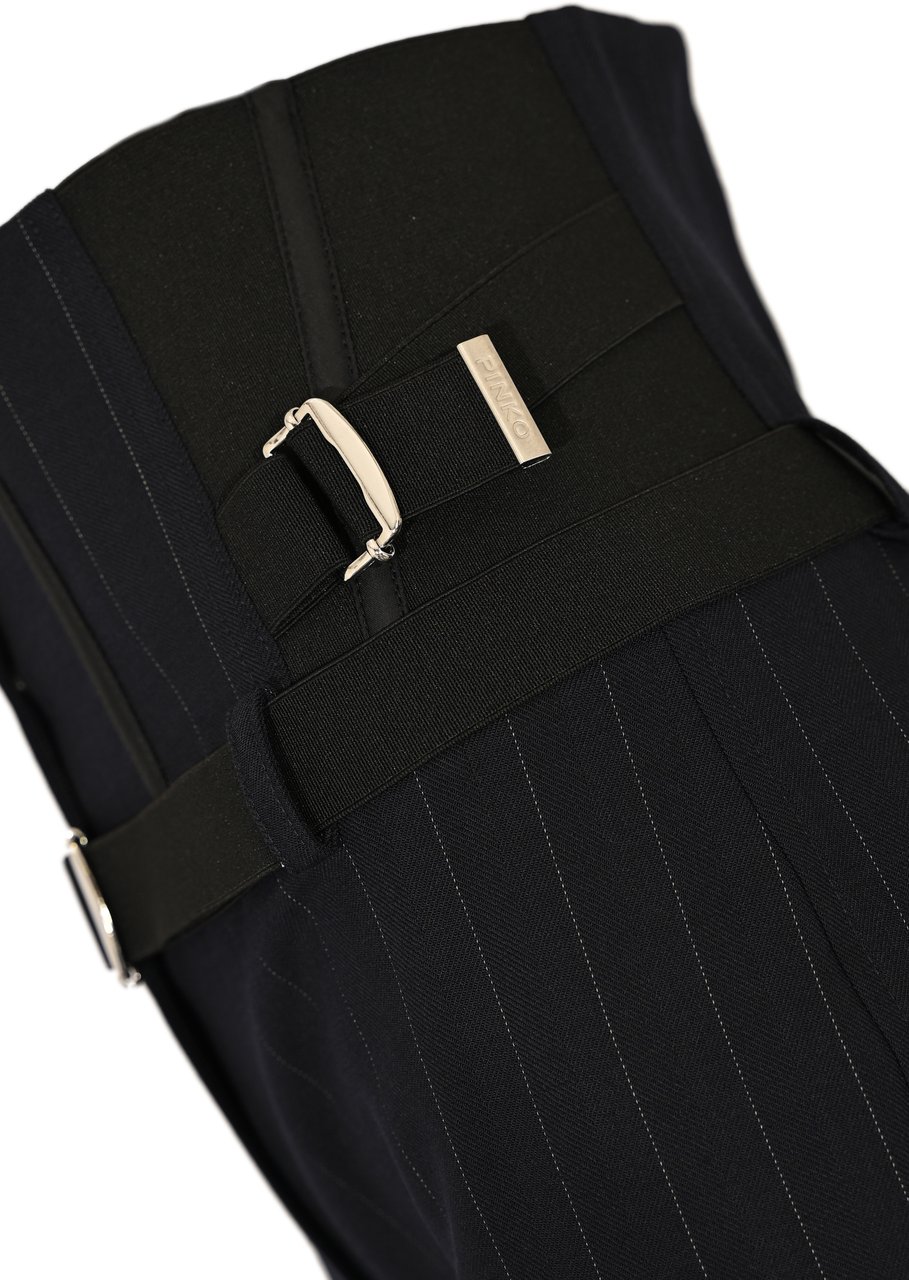 Pinko Trousers Blue Blauw