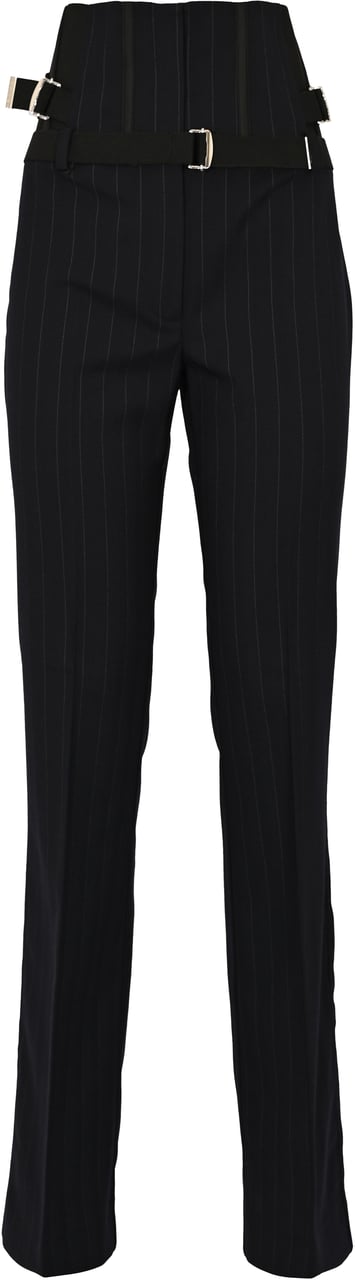 Pinko Trousers Blue Blauw