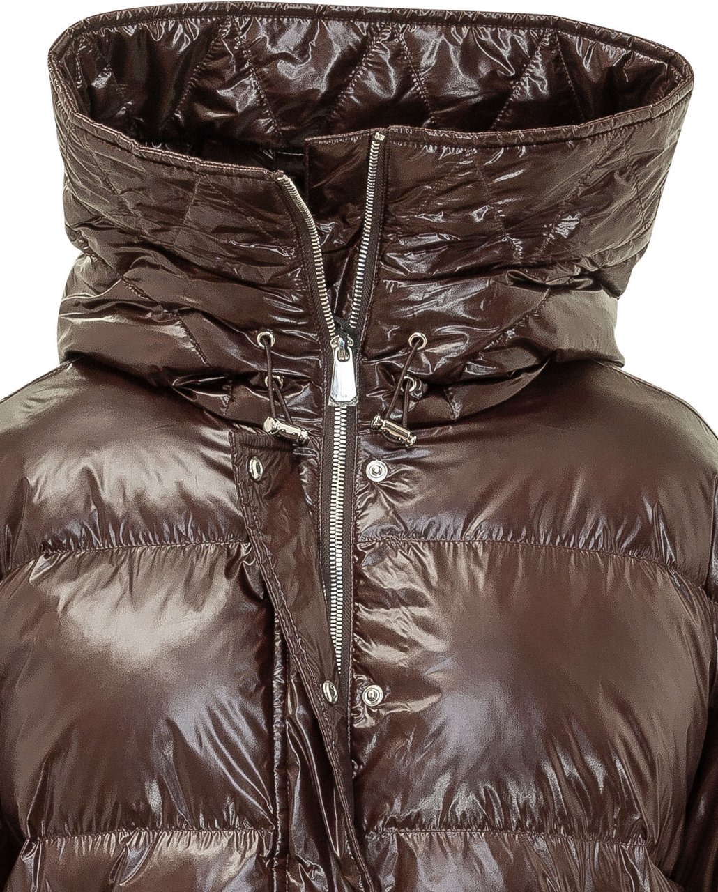 Pinko Giacca Impasto Trapuntata con Cappuccio Bruin