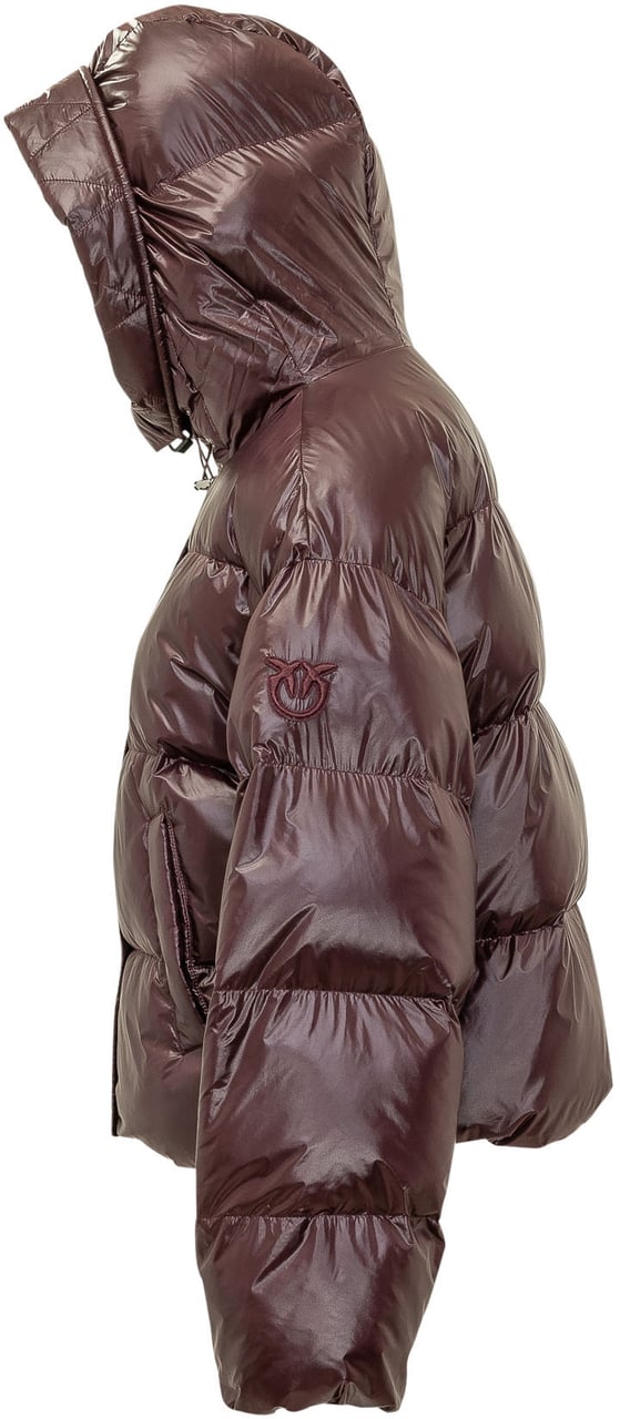 Pinko Giacca Impasto Trapuntata con Cappuccio Bruin
