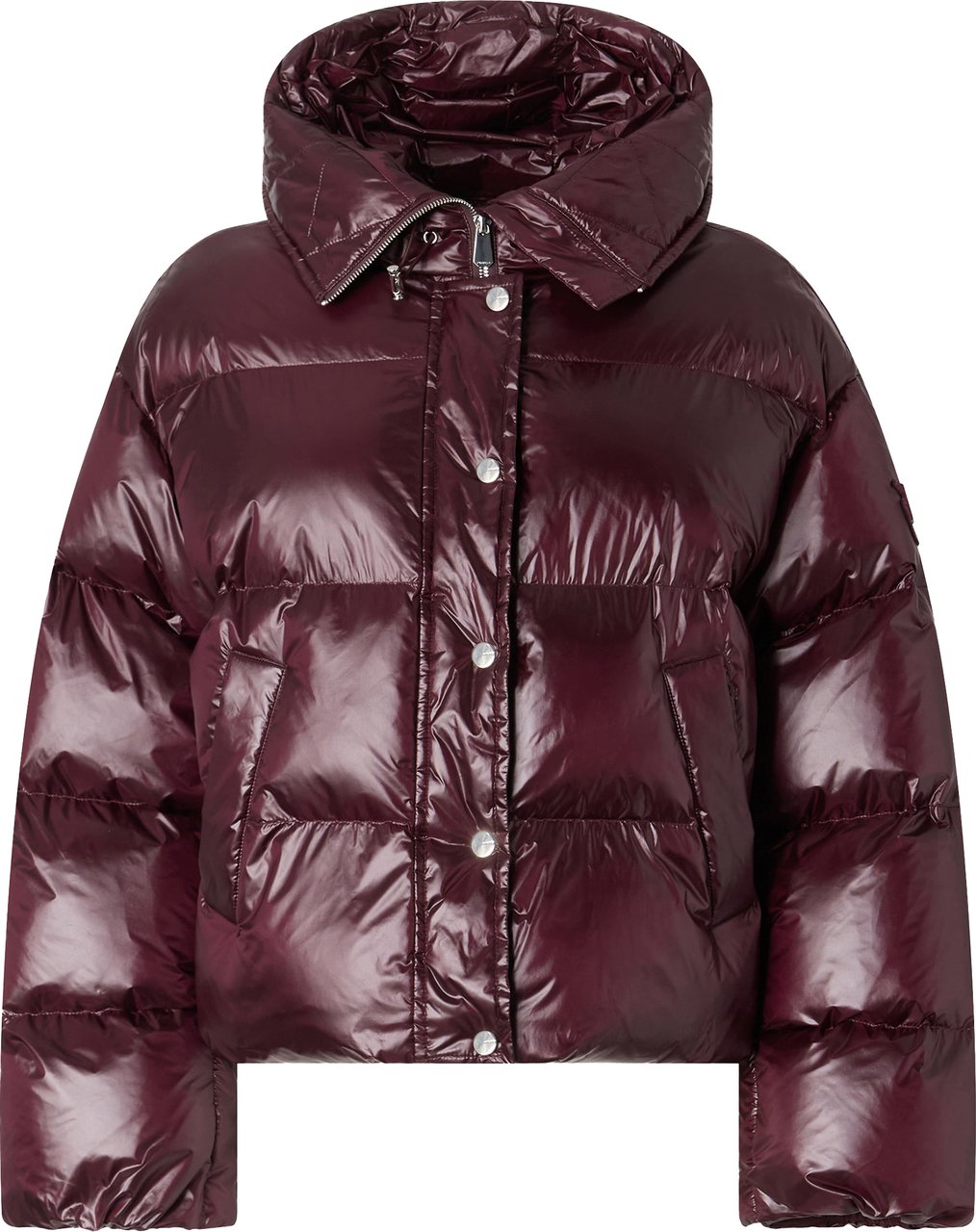 Pinko Coats Bordeaux Scuro Maroon