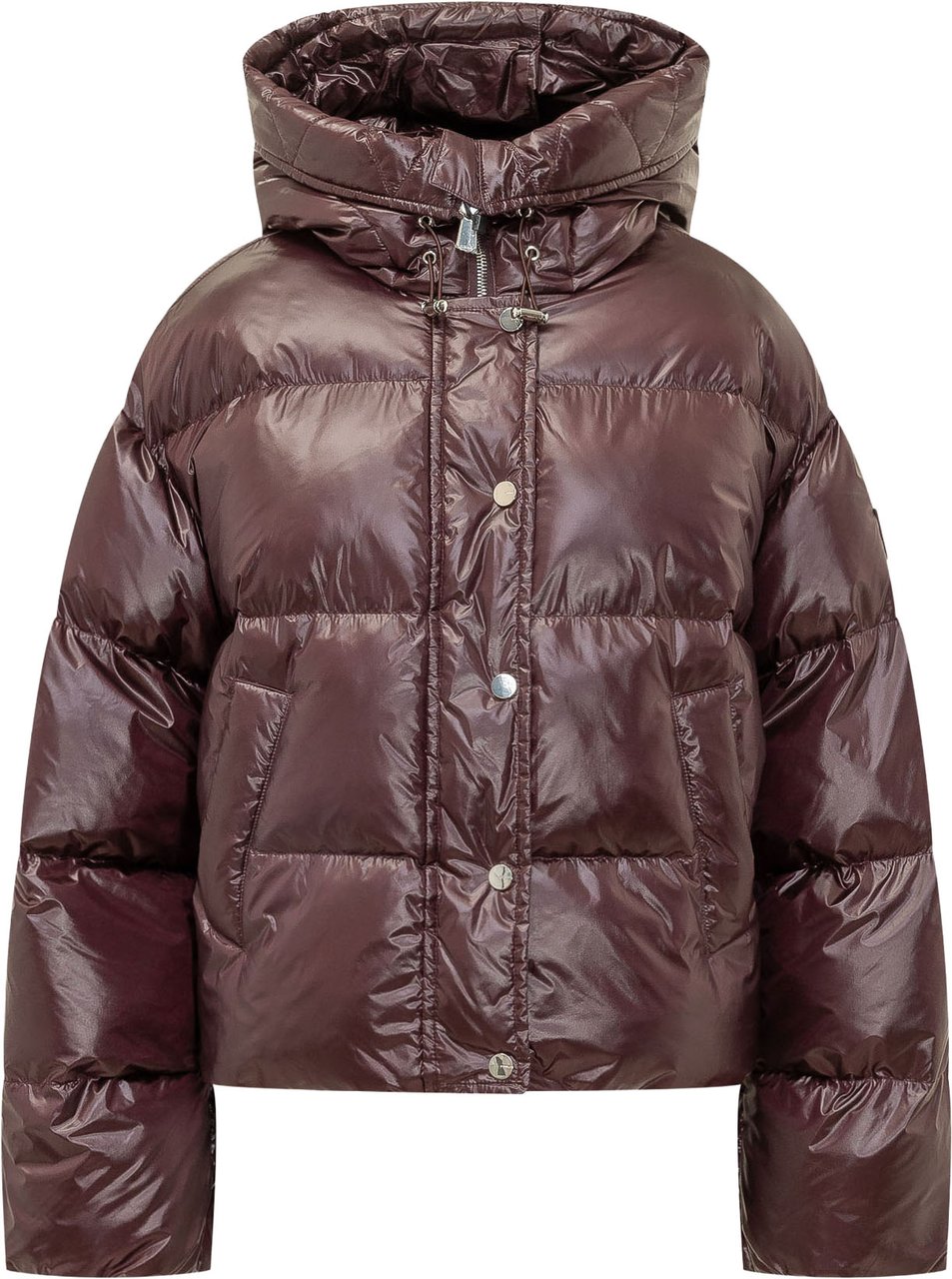 Pinko Giacca Impasto Trapuntata con Cappuccio Bruin