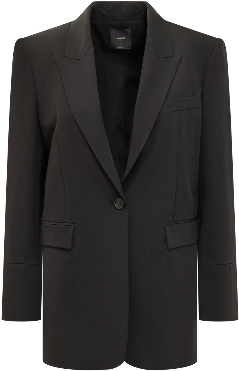 Pinko Pinko Blazer Nero Monopetto Donna Zwart