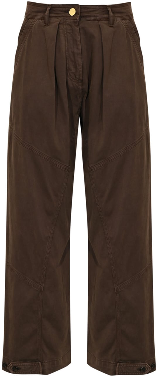 Pinko Trousers Marrone Oltre Buio Divers