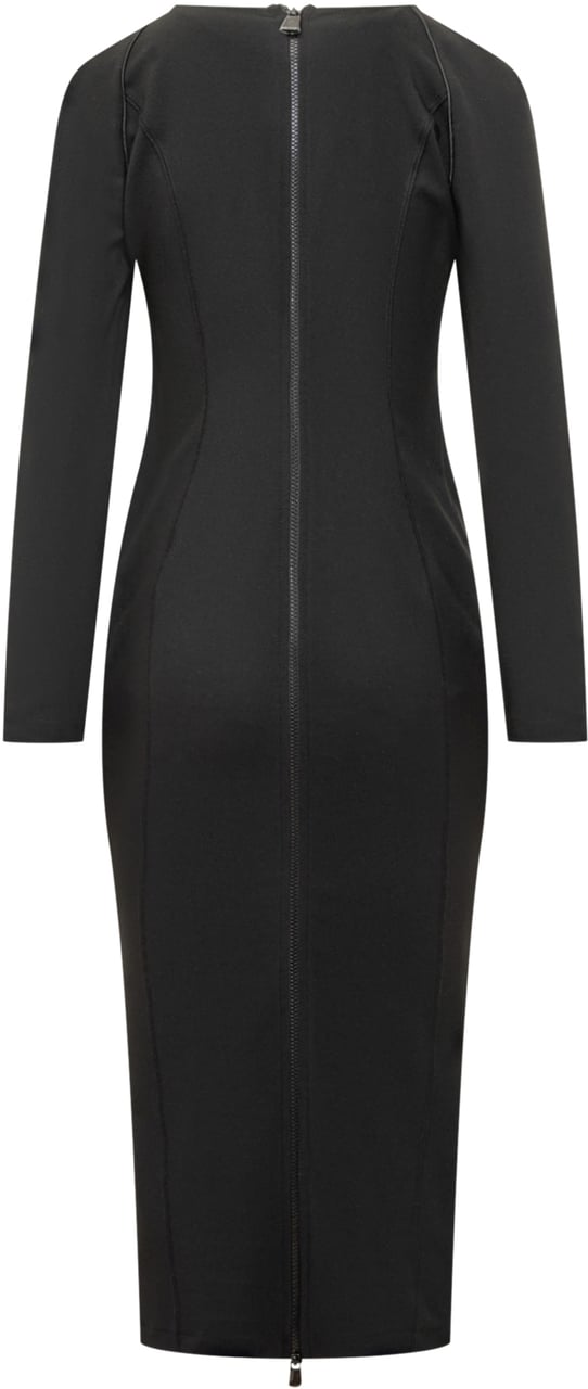 Pinko Pinko Abito Frutta con Linea Aderente Zwart