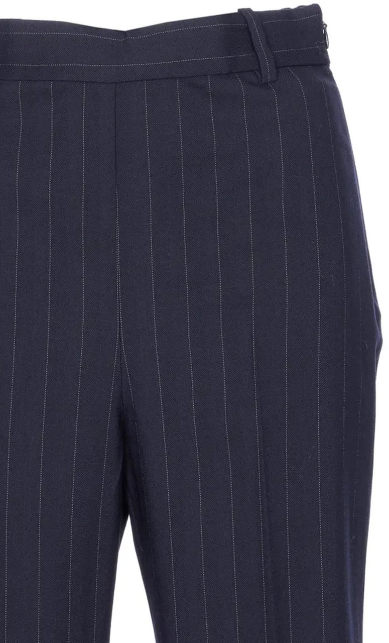Pinko Trousers Blue Blauw