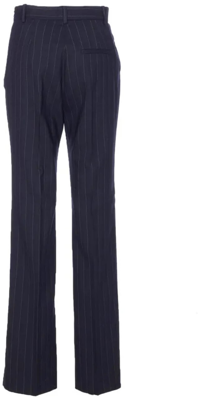 Pinko Trousers Blue Blauw