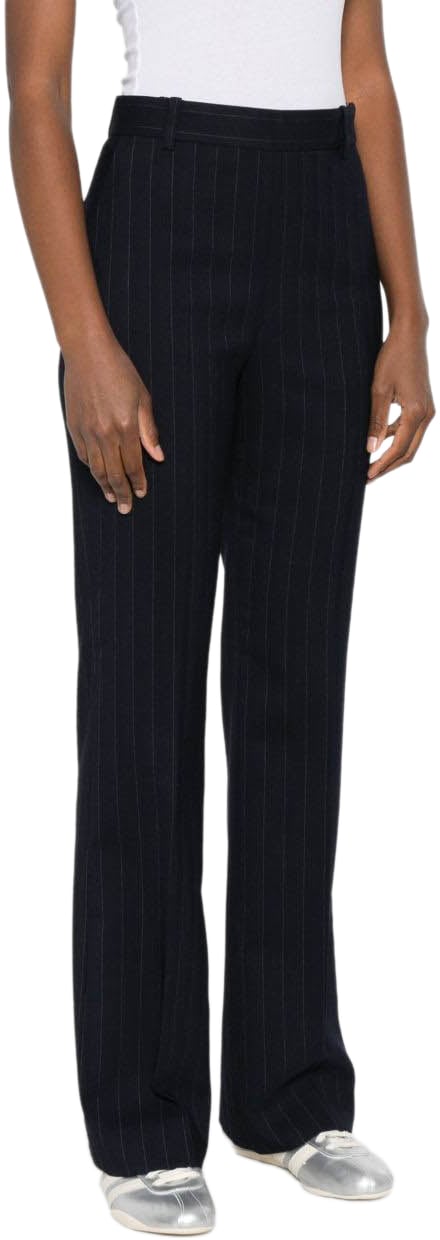 Pinko Trousers Blue Blauw