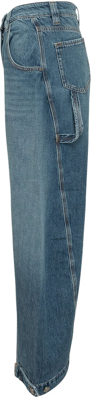 Pinko Pantaloni con Zip al Fondo Blauw