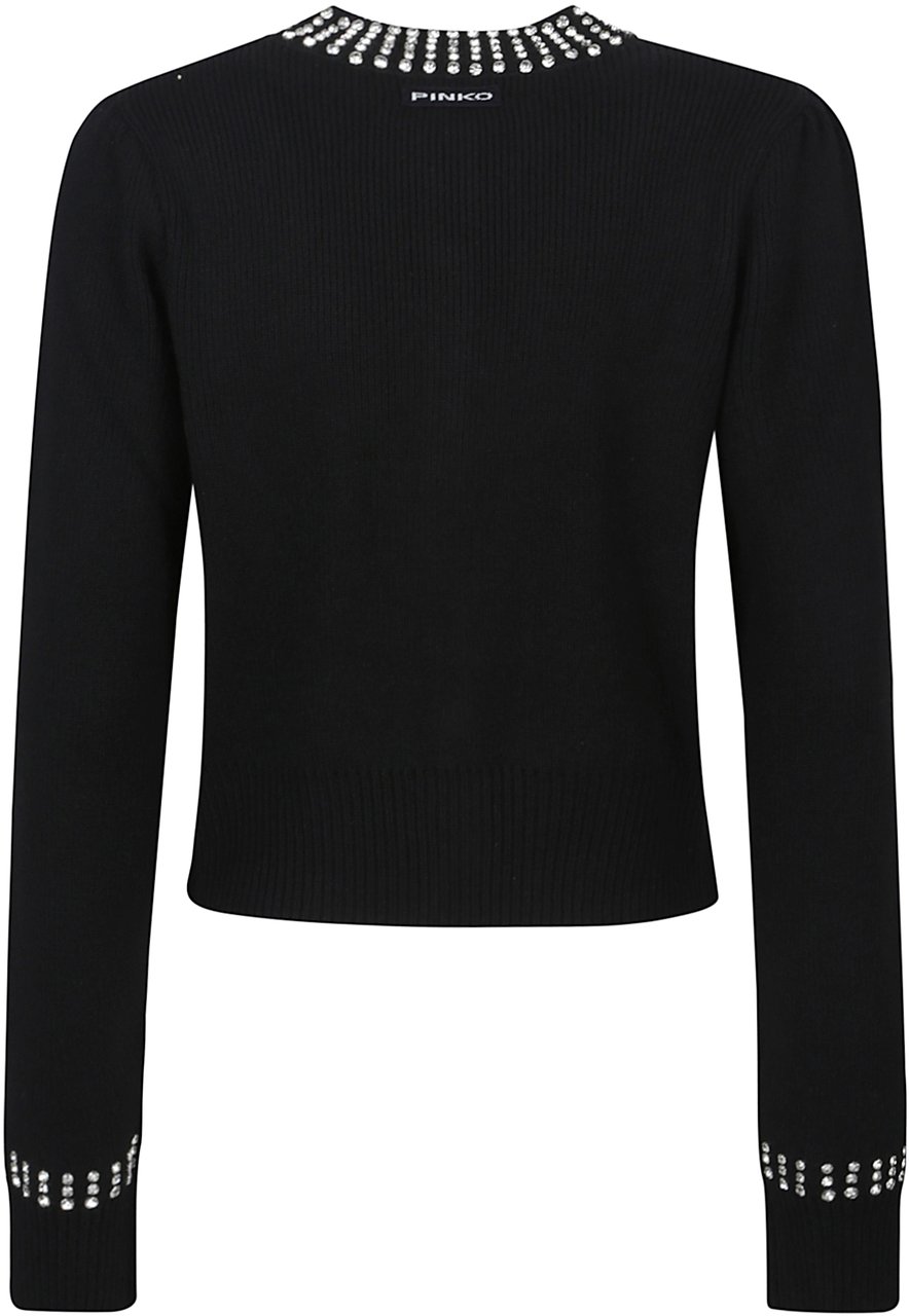 Pinko Spezzino Cardigan Black Zwart