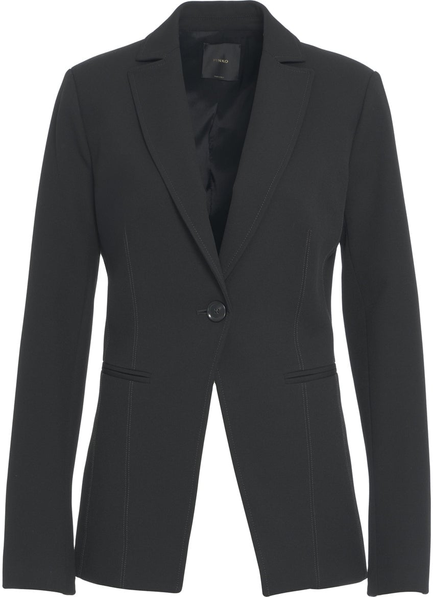 Pinko Fitted blazer Zwart