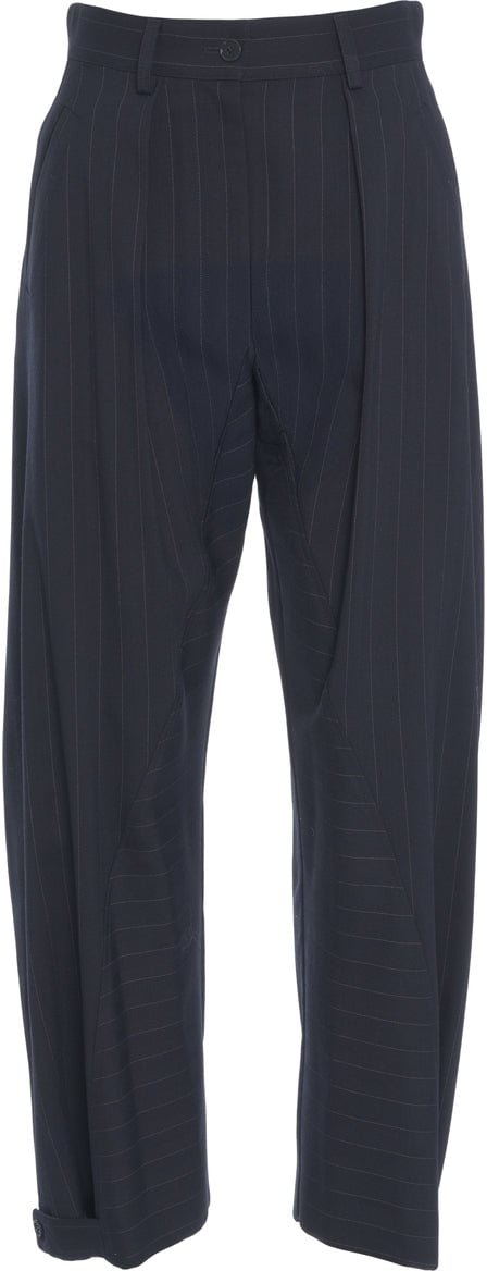Pinko Pants with pinstripes Blauw