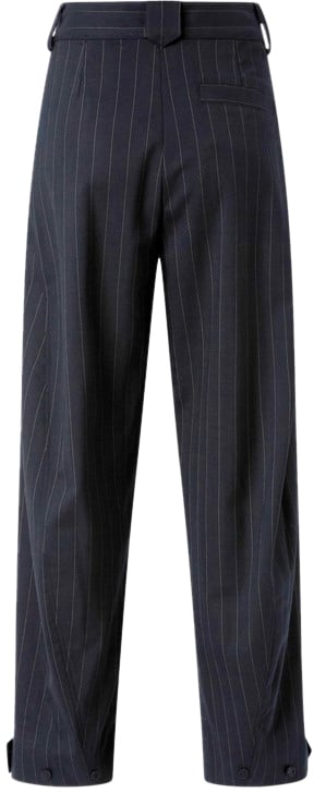 Pinko Trousers Blue Blauw