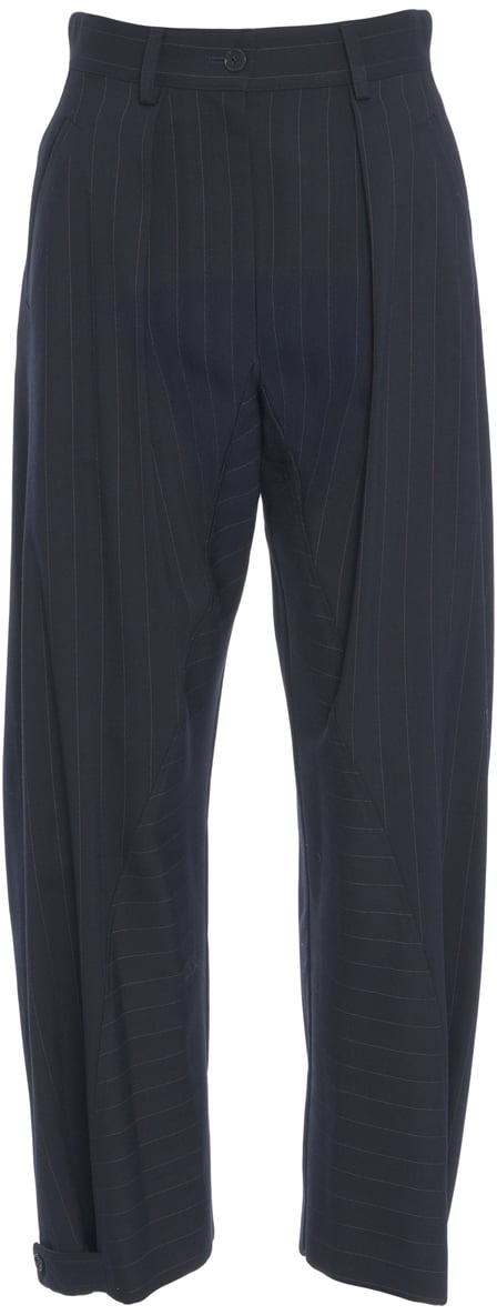 Pinko Pantaloni gessati Blauw