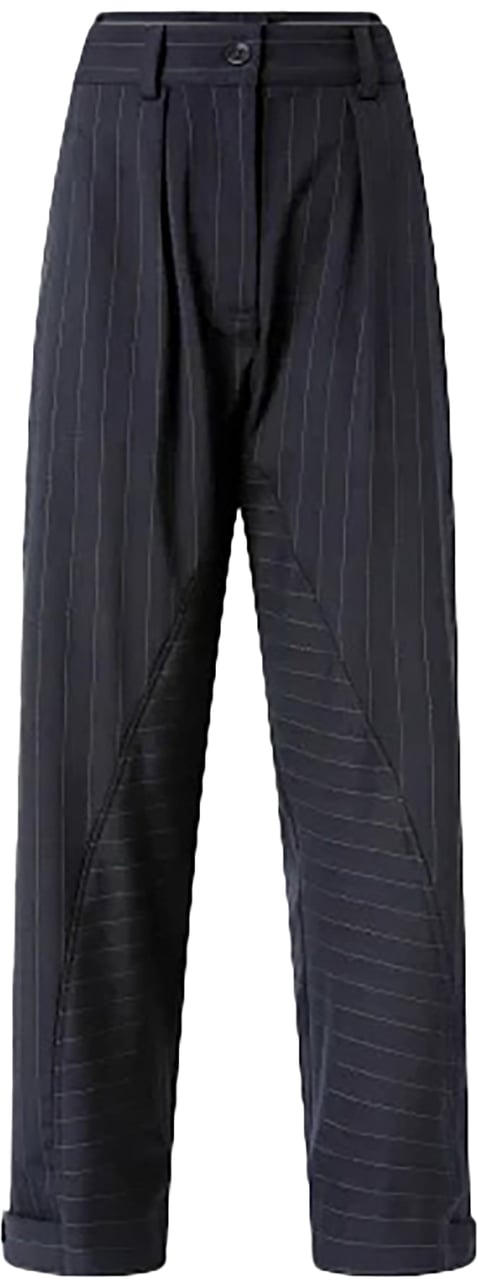 Pinko Trousers Blue Blauw