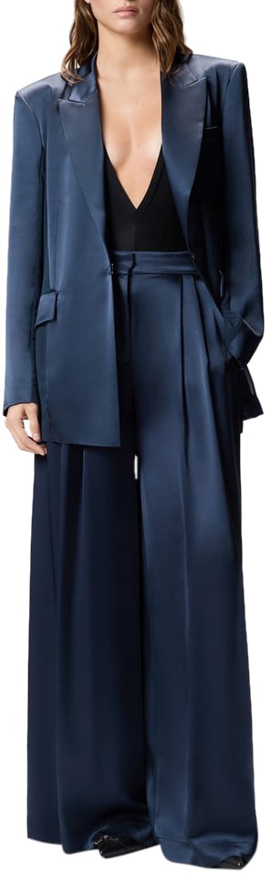 Pinko Trousers Blue Blauw