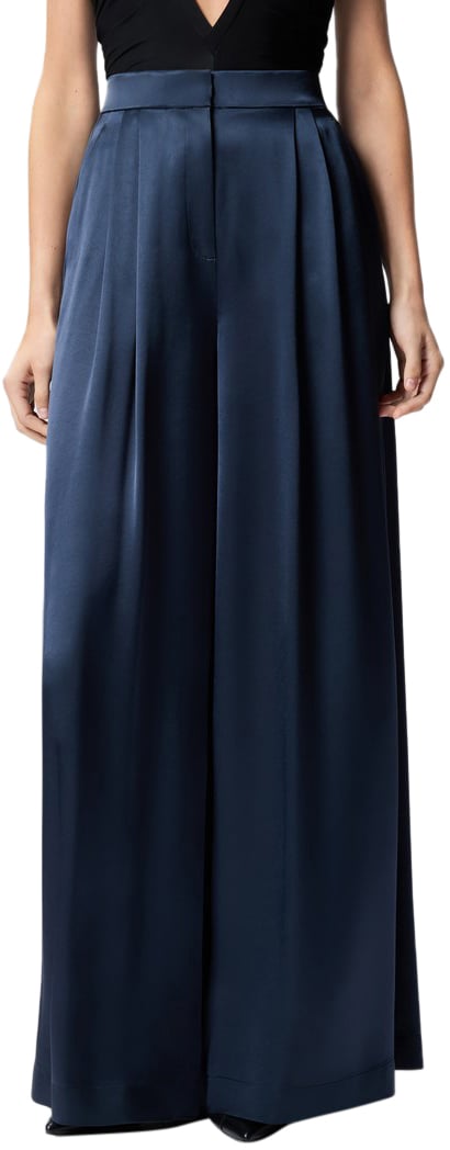 Pinko Trousers Blue Blauw