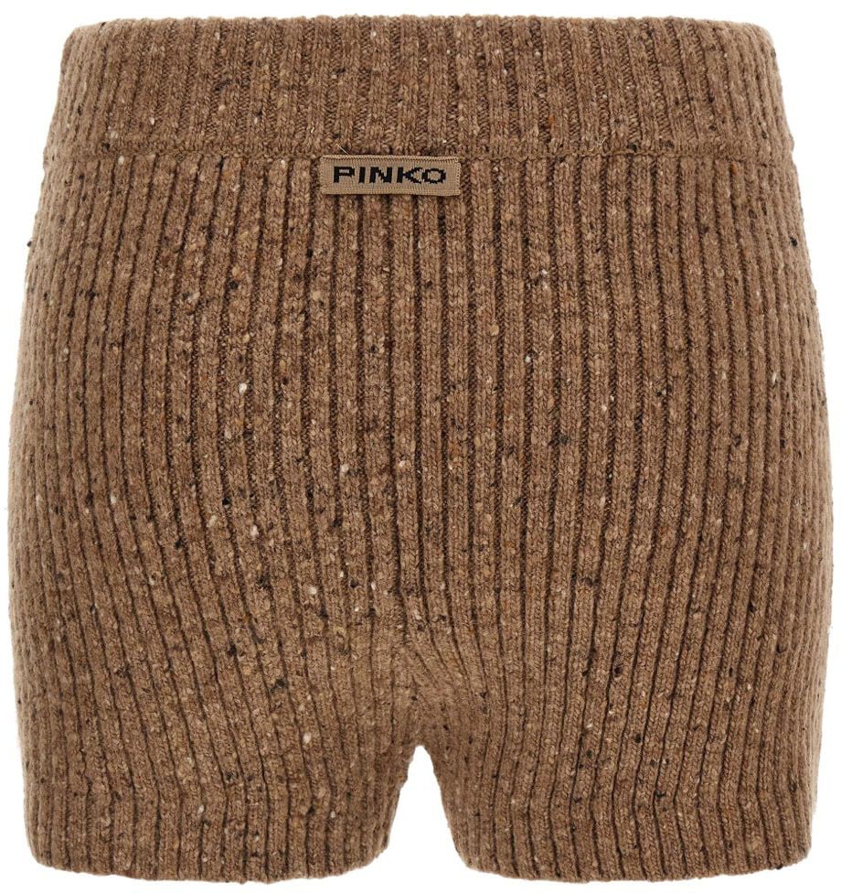 Pinko Shorts Camel Beige