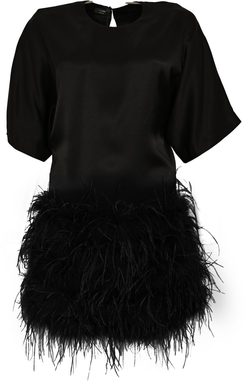 Pinko Dresses Nero Limousine Zwart