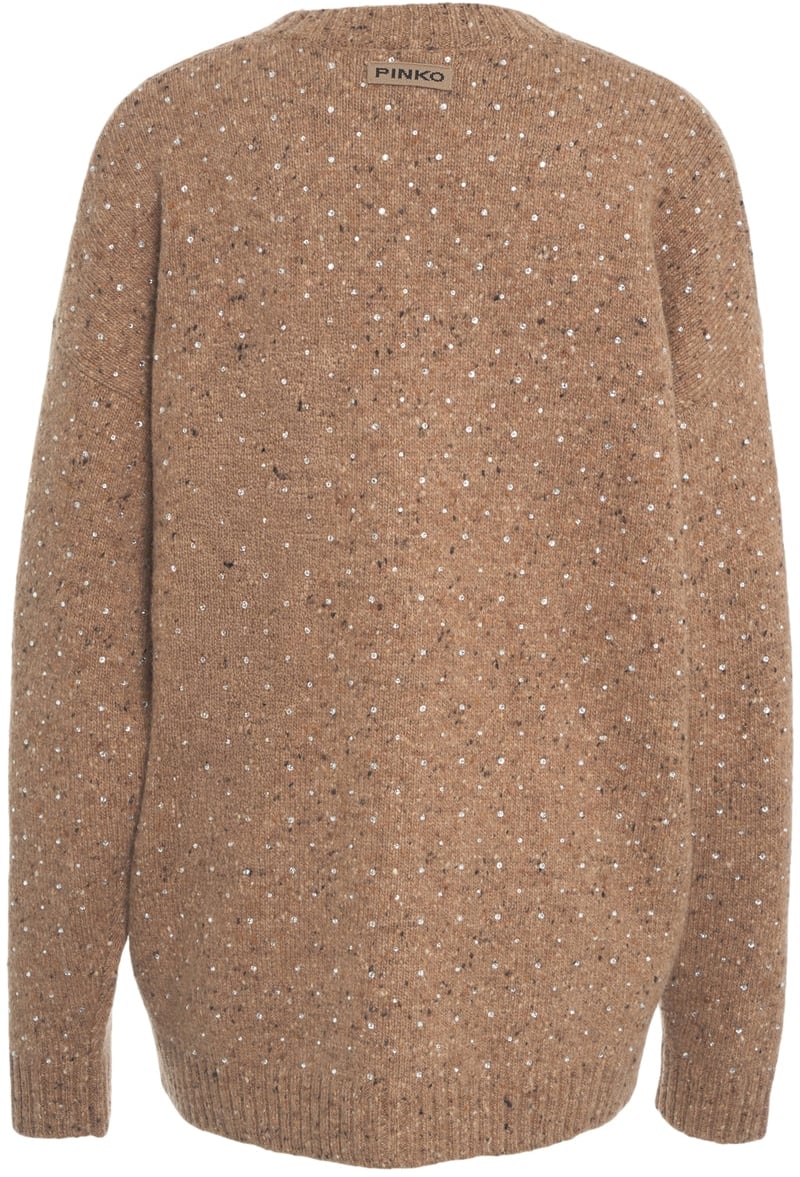 Pinko Melange cardigan Bruin