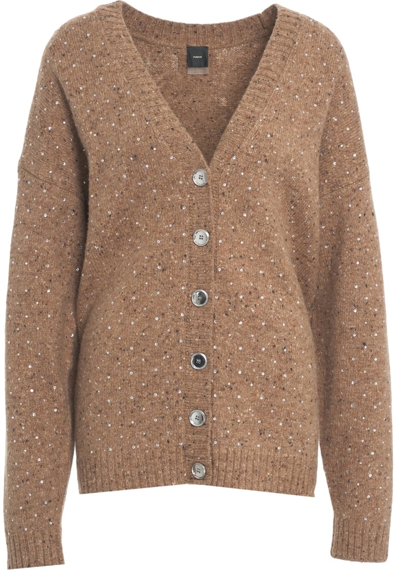 Pinko Melange cardigan Bruin