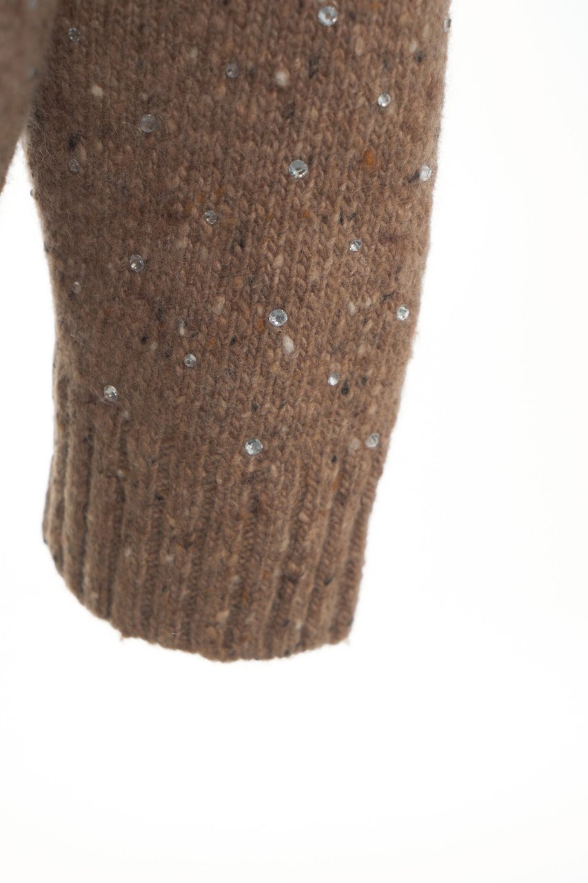 Pinko Melange cardigan Bruin