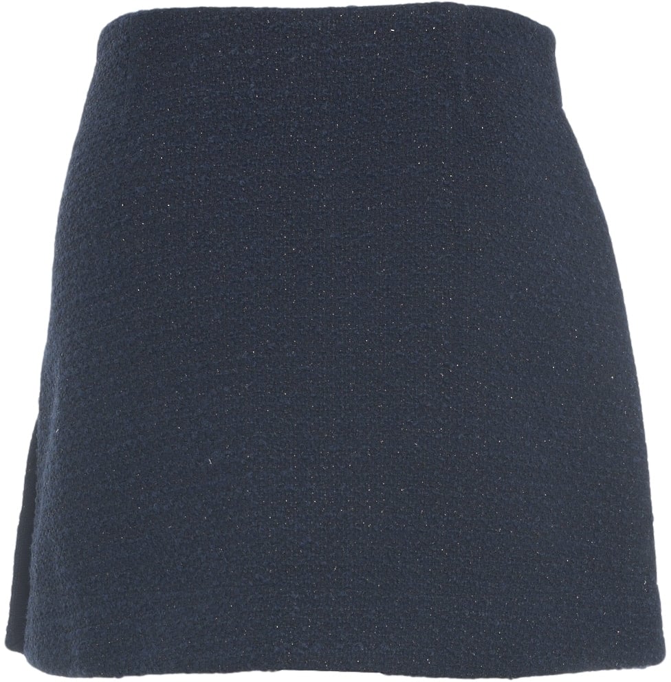 Pinko Bouclé mini skirt Blauw